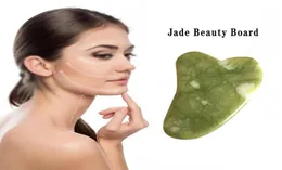 Masaż kamienie gua sha set z kamieniem naturalnym zielony jadeile guasha zarząd