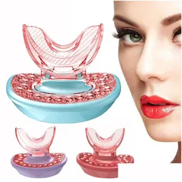 Устройства для ухода за лицом Sile Lip Plumper Device Led Red Light Инфракрасная терапия Устранение морщин на губах Увеличивает Flness Beauty Instrument Drop D Dhz6P