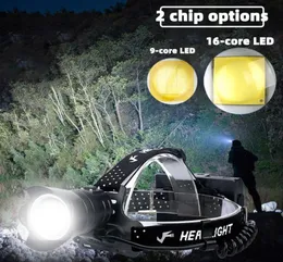 Headlamps D2 Super 160 Most Powerful Led Headlamp 99 High Power Headlight 18650 Rechargeable Head Fishing Lamp1648504