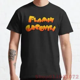 T-shirt flamin groovies tee groovies en büyük oluklar kaya suyu tshirt gres% 100 pamuklu erkek tişört kadın tişört