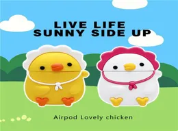 3D Cute Lovely Chicken Headphone Case for Airpods 2 Soft Silicone Cartoon For Airpod pro Cases Wireless Bluetooth Earpods Case6071589