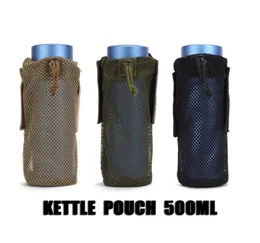 Torebka 500 ml Molle System Butelka Butelka Uchwyt Zastosowany Mikrofibra Składany taktyczny uchwyt na pasek MOUNCHAIN ​​CAMPING2802096