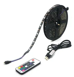 UMLIGHTE1688 USB LED Strip 5050 RGB TV Background Lighting Kit Kit مع 17 مفتاح RGB LED CONTROLLE 5M1M2M SET1848076