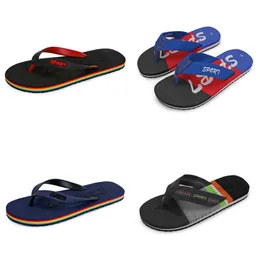 Chinelos primavera verão vermelho preto rosa verde amarelo azul marrom masculino baixo topo respirável sapatos de sola macia homens planos GAI-354 tendências