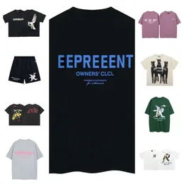 Rappresenta Tshirt Corta Alta qualità Representshirt Versione alta High Street Fashion Cotoni sciolti Lettera Stampa Luxurys Marchi Representhoodie mva