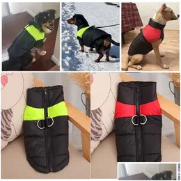 Abbigliamento per cani Autunno Inverno Gilet caldo Gilet Cappotti con guinzagli Anelli Accessori Vestiti Consegna a domicilio Giardino domestico Forniture per animali Dhvpv