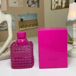 Spray parfym kvinnor edp 100 ml köln rosa pp kvinnlig naturlig långvarig trevlig blommig anteckningar doft damer sexig charmig doft för gåva 3.4 fl.oz grossist