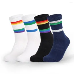 Мужские носки, 2 пары/лот, хлопковые махровые теннисные носки для мужчин и женщин, спортивные настольные носки для бадминтона, дышащие высокие носки унисекс