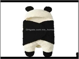 담요 Swaddling Nursery Bedding Baby Kids thick warm warm swaddle 만화 팬더 모델링 출생 아기 잠자는 랩 b9189199