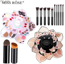 Make-up-Tools Miss Rose Professional Make-up Set Box Matte Glitzer Lidschatten Pulver Erröten Frauen Multifunktionaler Palette Kosmetikpinsel