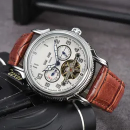Breitlins Watch Patent skóra Menwatch Designer Pateksphilippes Manwatches Automatyczne zegarek mechaniczny Męs