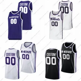 Custom NCAA Kansas State Wildcats College Basketball Jerseys Dai Ames Cam Carter Jerrell Colbert Dorian Finister ques Glover R.J. جونز آرثر كالوما