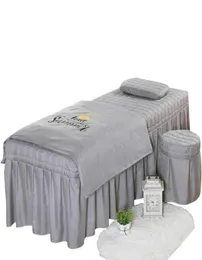 Set di biancheria da letto per salone di bellezza di alta qualità Lenzuola spesse Lenzuola Copriletto Fumigazione Massaggio Spa Federa Copripiumino Set13474036