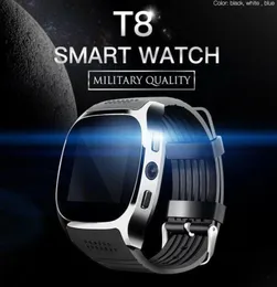 T8 Bluetoothスマートウォッチ付きカメラ付き携帯電話sim Card Pedometer Life Waterproof for Android iOS SmartWatch Android SmartWatch 2764608