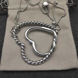 DY дизайнер ювелирных изделий мужское ожерелье роскошные винтажные ожерелья дизайнеры для женщин ожерелье с сердцем из диоманда, популярное в Европе, Америке, подарок для пар zh143 F4