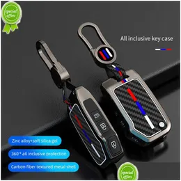 Altri accessori interni Nuova custodia per chiave auto in lega di zinco Er Shell Fob per Kia Rio 3 Ceed Cerato Sorento K3 K4 K5 Sportage R Gt Stinger F Dhbwu