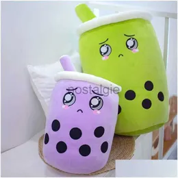 Fyllda plyschdjur Fasion P Hy Wy Creative Fruit Milk Tea Cartoon Pillow Toy Slee Pearl Cup Stuff Stuff Cotton Doll Christmas Drop de DHBR2 240307