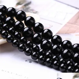 العقيق الأسود الأسود onyx حبات فضفاضة جيدة 4-12 ملم لاتفاق سوار قلادة dyi المجوهرات جعل الرجال إسقاط تسليم المجوهرات فضفاض