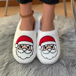 Pantofole in cotone Alce Natale Donna 315 per uomo Maschera di Halloween Casa Antiscivolo Coppie Scarpe da interno in peluche in inverno 854 Wter