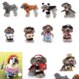 Costumi per gatti Cane Animale domestico Divertente Chucky Deadly Doll Cosplay Party Fancy Festival Panno Vestiti di Halloween 220923 Consegna di goccia Dhbcx