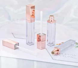 4 ml högklass Rose Gold Lip Gloss Bottle Plastic tom kosmetisk läppolja Refillerbar rör Liquid Lipstick Storage Bottle2562615