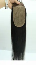 Peruano brasileiro cabelo humano seda superior fechamento do laço 4x4 tamanho onda do corpo em linha reta solto profundo kinky encaracolado yaki base de seda reta lac5922774