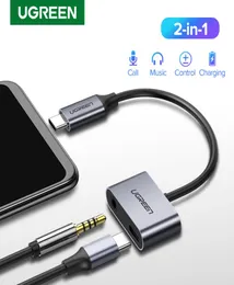 UGREEN USBC zu Jack 35 Typ C Kabel Adapter USB TypeC 35mm AUX Kopfhörer Konverter für Huawei P20 Pro Xiaomi Mi 6 8 9 se Note6814165