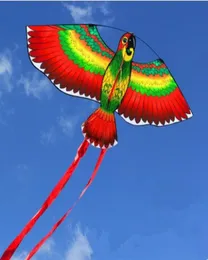 Outdoor Fun Sports 43 Inch Parrot Bird Kites Whole 3 pcs With Handle And Line For Kids Gifts Good Flying High Altitude7446361