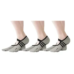 3Pairs/Pack for Women Dance Balet Sport Fitness Ćwiczenie oddychające Pilates Non Slip with chwytak Socks Soft Trainout Gym 240220