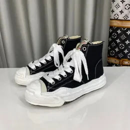 Maison Mihara Yasuhiro MMY Schuhe Dissolved Schuhe für Männer und Frauen High Top Canvas Freizeitschuhe Dicke Sohle Dad Schuhe Retro Vielseitige Boardschuhe Modefabrikschuhe