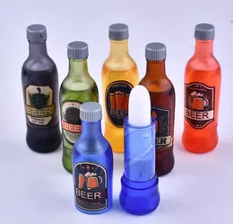 Maquiagem garrafa de cerveja bálsamo labial batom em massa frutado incolor hidratante hidratante nutritivo 6 cores para selceting colori4256671