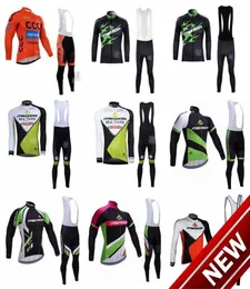 2021 MERIDA CCC CYCKNING Långärmar Jersey Bib Pants Set Racing Sport Quick Dry Lycra Mtb Bike Clothing Ropa Ciclismo Hombre K1204566