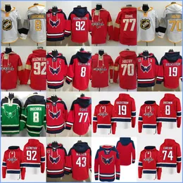 Washington''Capitals''hoodie 19 Backstrom 92 Kuznetsov 43 Wilson 8 Ovechkin 74 Carlson 77 Oshie 70 Holtby Custom Hockey Jerseys 남녀 청소년