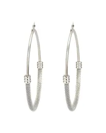 Fashion 304 Stainless Steel Hoop Earrings Gold Round Hollow Women Jewelry Post Wire Size 17 Gauge 1 Pair Huggie4690736