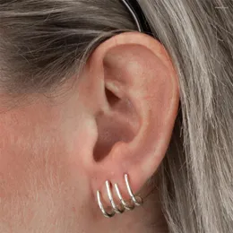 Kolczyki stadninowe Canner S925 Sterling Silver Four Claw Ear Studs for Female Osobowość Kobiety Kobiety Wedding Biżuteria Prezent Brincos