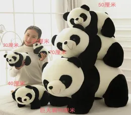 Cute Baby Big Giant Panda Bear Peluche Peluche Bambola Animali Giocattolo Cuscino Cartoon Kawaii Bambole Ragazze Amante Regali WJ1517801832