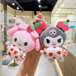 My Melody Candy Series Plush Toys Keychain Söt Plushie Soft Doll Pendant