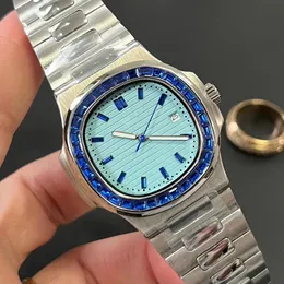 Luxuriöse Herrenuhr mit automatischem mechanischem Uhrwerk, hochwertige Designer-Armbanduhr mit buntem Diamantring, Montre de Luxe-Modeuhren