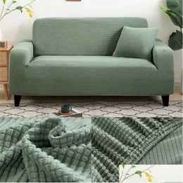 Chair Covers Thick Sofa Protector Jacquard Solid Printed Ers For Living Room Couch Er Corner Sliper L Shape 211012 Drop Delivery Home Dhhvr