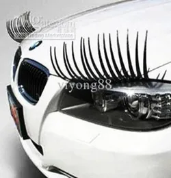 Bilklistermärken Ett par coola modeögonfransar PVC Logo Sticker Lashes Decal Auto Exterior Accessories4606605