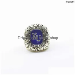 Band Rings FAFV Designer Commemorative Ring NCAA 1992 University of Kansas Crow Hawk Ku Basketball Champion Rin Drop Delivery Jewely DHVGW