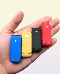 新しい最小フリップ携帯電話オリジナルUlcool F1インテリジェントアンチロストGSM Bluetoothダイヤルミニバックアップポケットポータブル携帯電話1241137