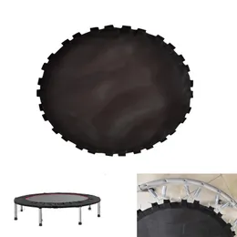 Ersättning trampolinmatta 40 tum elastiska trampoliner rund hoppmatta netduk trampolin pad för runda trampoliner svart 240226