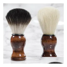 Andra hårborttagningsartiklar Premiumkvalitet Badger rakborste bärbar skägg ansiktsrengöring män rakkniv applance droppleverans hälsa vara dhmy2