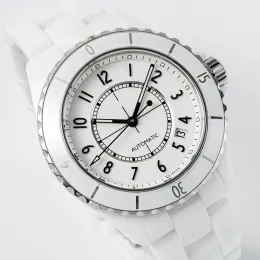 Relógios de qualidade aaa 3a 38mm masculino vidro safira cerâmica com logotipo original caixa de presente automático mecânico jason007 relógio 01