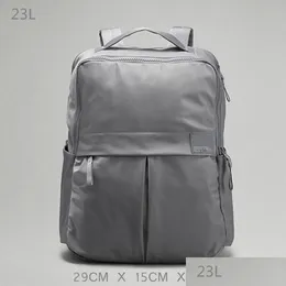 야외 가방 lu 23L 배낭 학생 노트북 대용량 가방 십대 셔울 가방 일상적인 가벼운 배낭 2.0 4 색 새로운 드롭 dh0ld