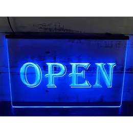 Open Shop Cafe Bar Pub Business Led Neon Sign-3D Carving Wall Art för HomeroombedroomOfficeFarmhouse Decor 240223