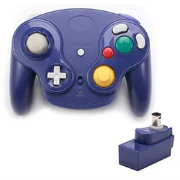 Najnowszy NGC Wireless Game Controllerów Gamepad Portable joystick na konsolę Wii GameCube z odbiornikami 2,4G i Dropshipping Box