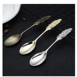 Coffee Scoops Ice Cream Spoon A Variety Of Shapes Retro Crafts Creative Harvesting Ears Wheat Dessert Table Decoration Cake