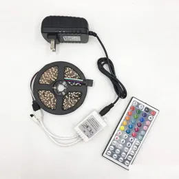 Светодиодные ленты Brelong 5050Led Гибкая световая панель 300Led 24 44 Key Remote Control Rgb Цветная декоративная лента 12V Drop Delivery Lights Ligh Dh8Xc